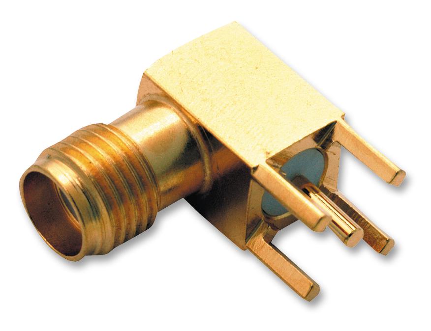 132136 RF COAXIAL, SMA, RIGHT ANGLE JACK, 50OHM AMPHENOL RF