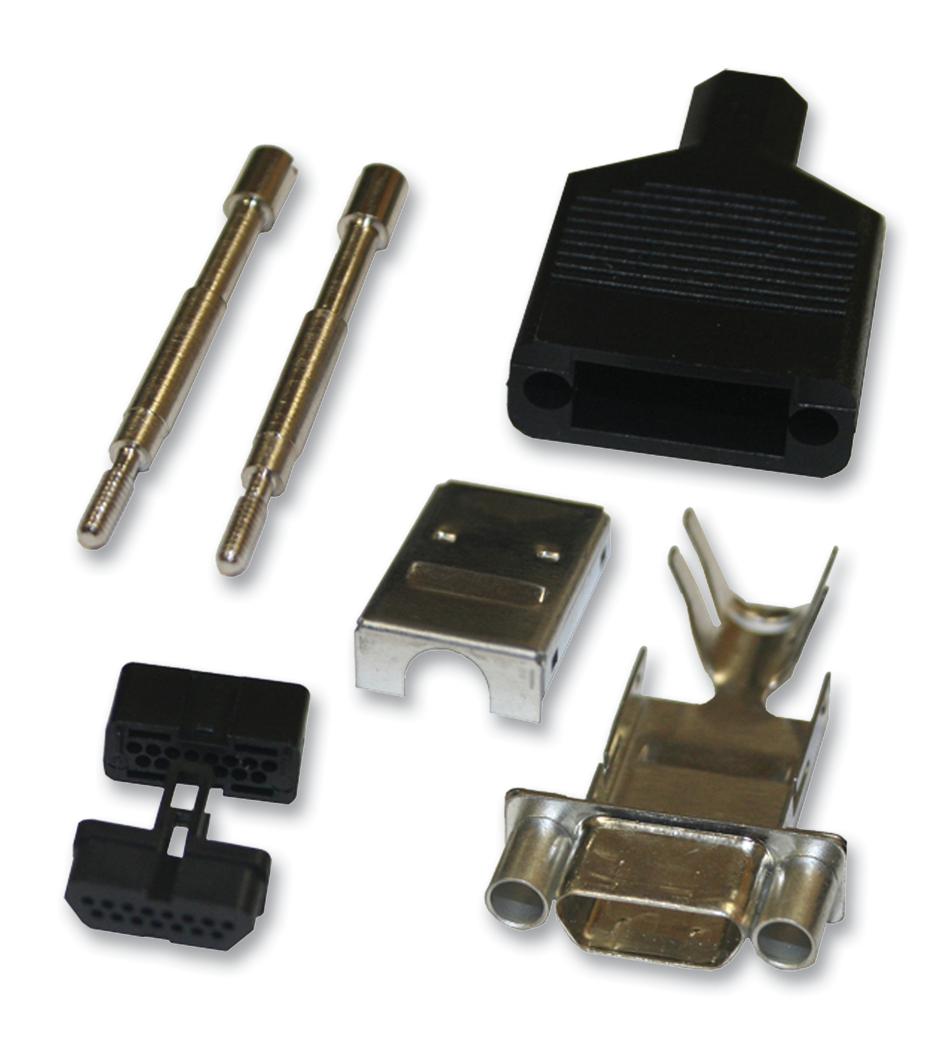 960-009-010R011 HOOD, MICRO-D, SOCKET, CRIMP, 9WAY NORCOMP