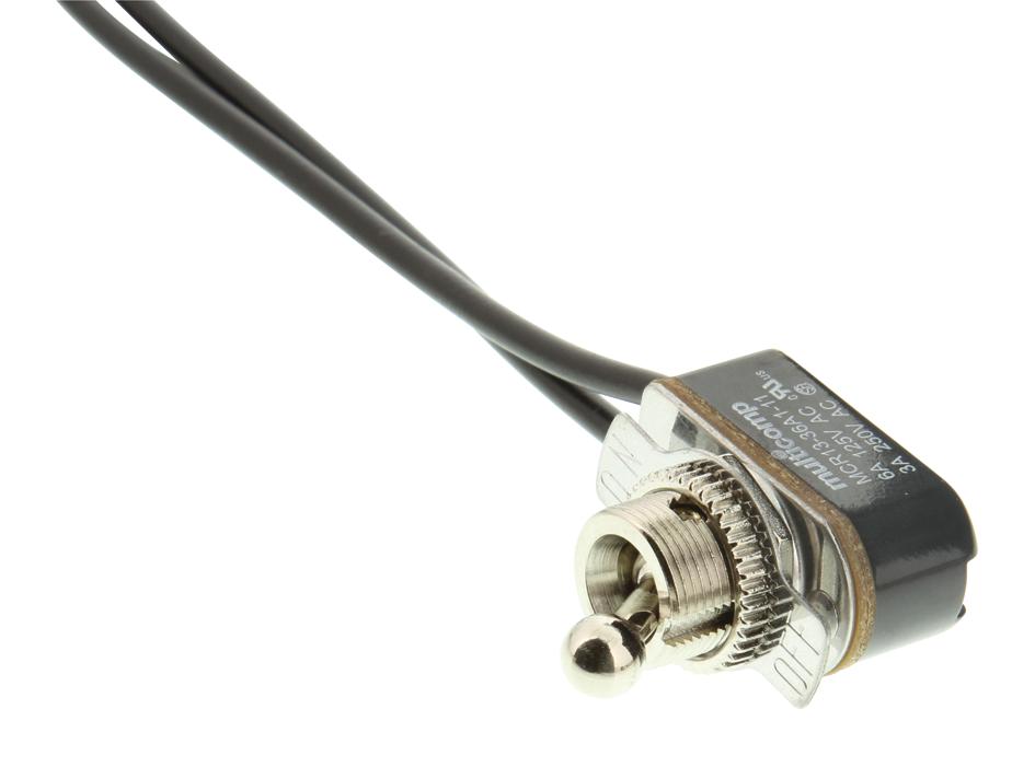 MCR13-36A2-11 SWITCH, SPST OFF-ON, WIRE, LEVER 2 MULTICOMP