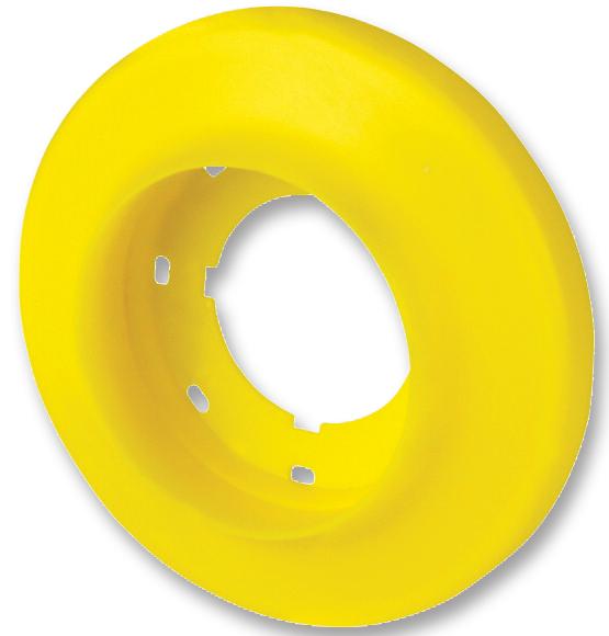 M22-XPV60-Y-24 LED LIT RING, 60MM, 24V, AC/DC, 3X4 EATON MOELLER