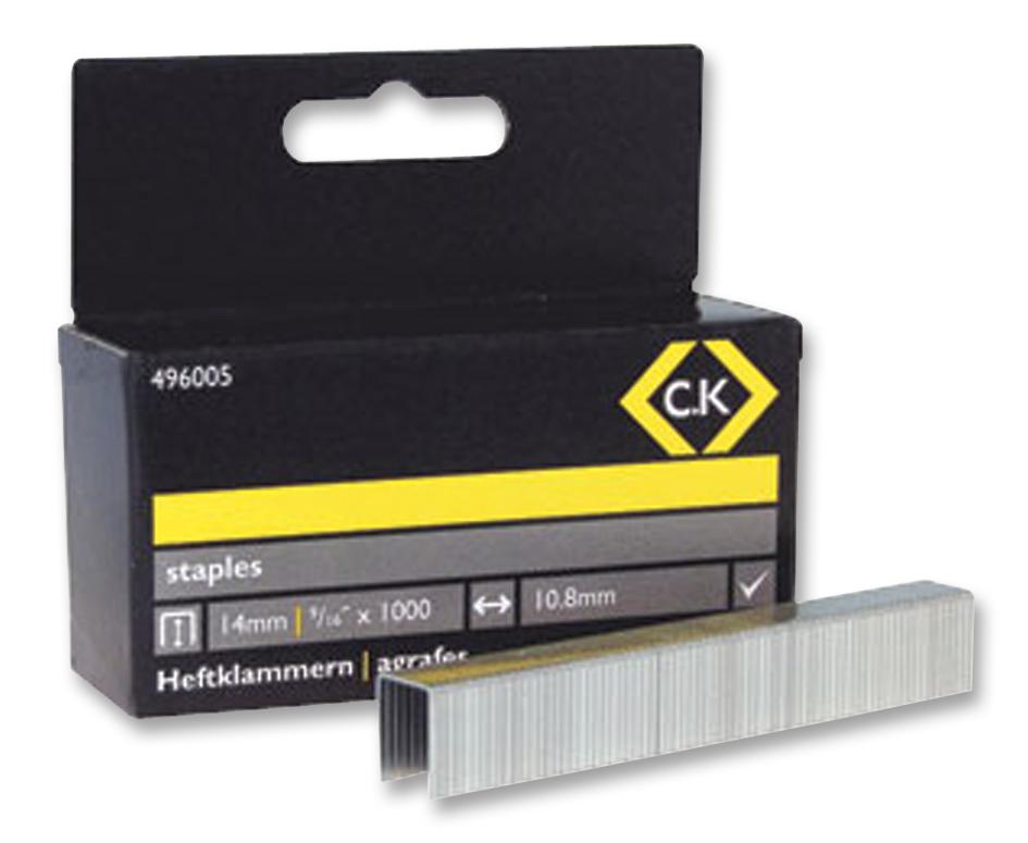 496005 STAPLES, 10.5X14MM, PK1000 CK TOOLS