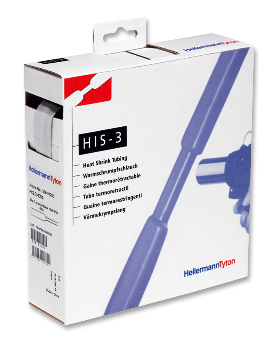 308-31803 HEAT SHRINK, CLEAR, 18MM, 4M HELLERMANNTYTON