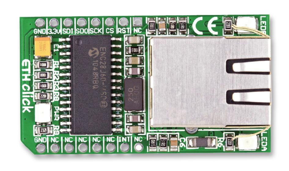 MIKROE-971 ADD-ON-BOARD, ETH CLICK MIKROBUS MIKROELEKTRONIKA