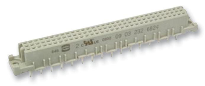 09 03 232 6824 RECEPTACLE, DIN41612, C, 32WAY HARTING