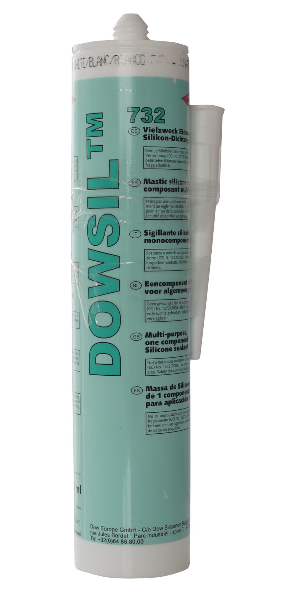732 WHITE 310ML RTV SILICONE, 732, WHITE, 310ML DOW