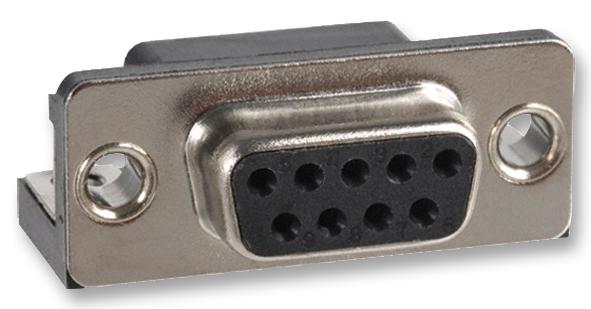 182-009-213R171 D SUB, RECEPTACLE, SOLDER, R/A, 9WAY NORCOMP