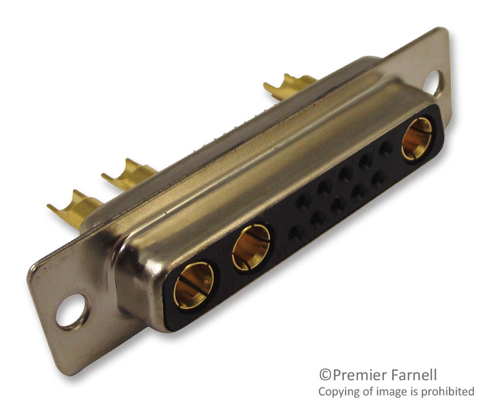 680S13W3203L201 D SUB, COMBO, RECEPTACLE, 20AMP, 13WAY NORCOMP