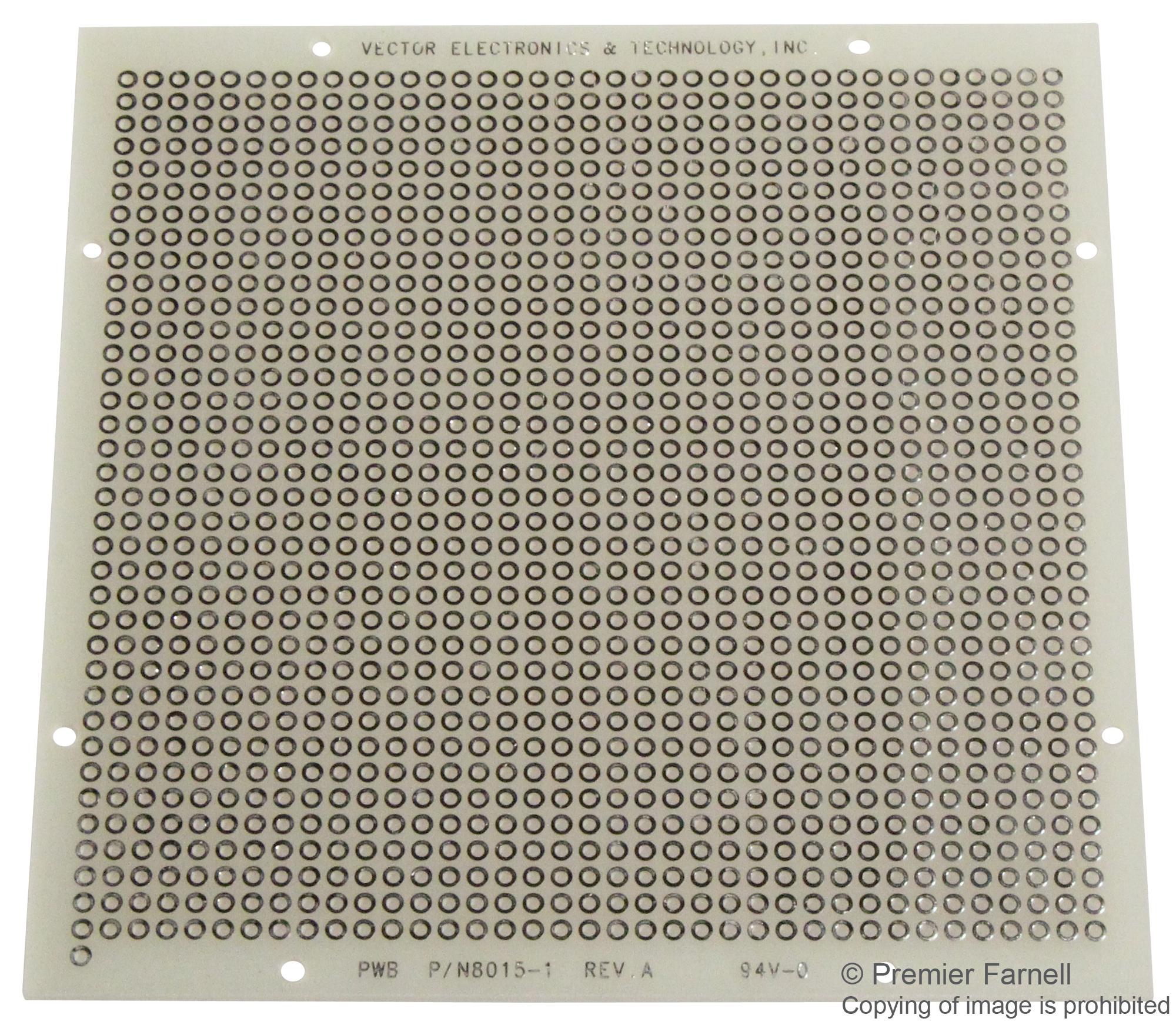8015-1 PCB, PAD/HOLE VECTOR ELECTRONICS