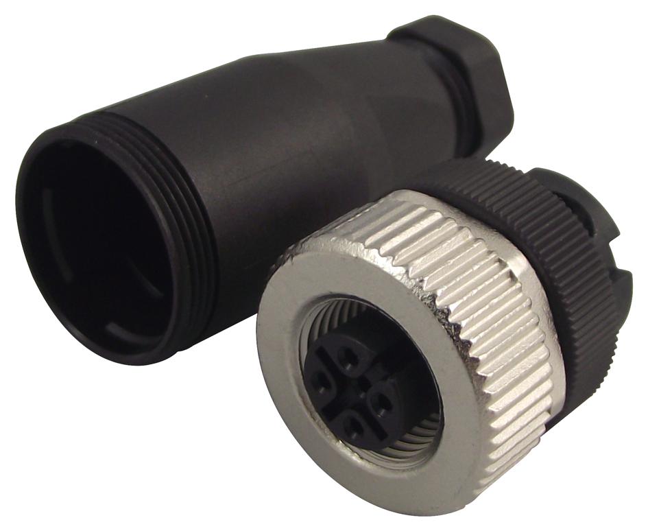 SACC-M12FS-4CON-PG7-M RECEPTACLE, M12, PLUSCON, A CODE, 4 WAY PHOENIX CONTACT