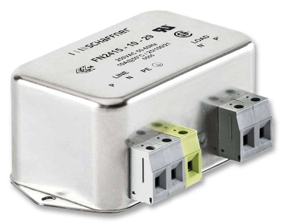 FN2415-10-29 SUPPRESSION FILTER, 10A, 9.4MA SCHAFFNER