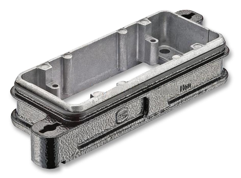 09 40 016 0311 HOUSING, BULKHEAD, HPR 16B, ALUMINIUM HARTING