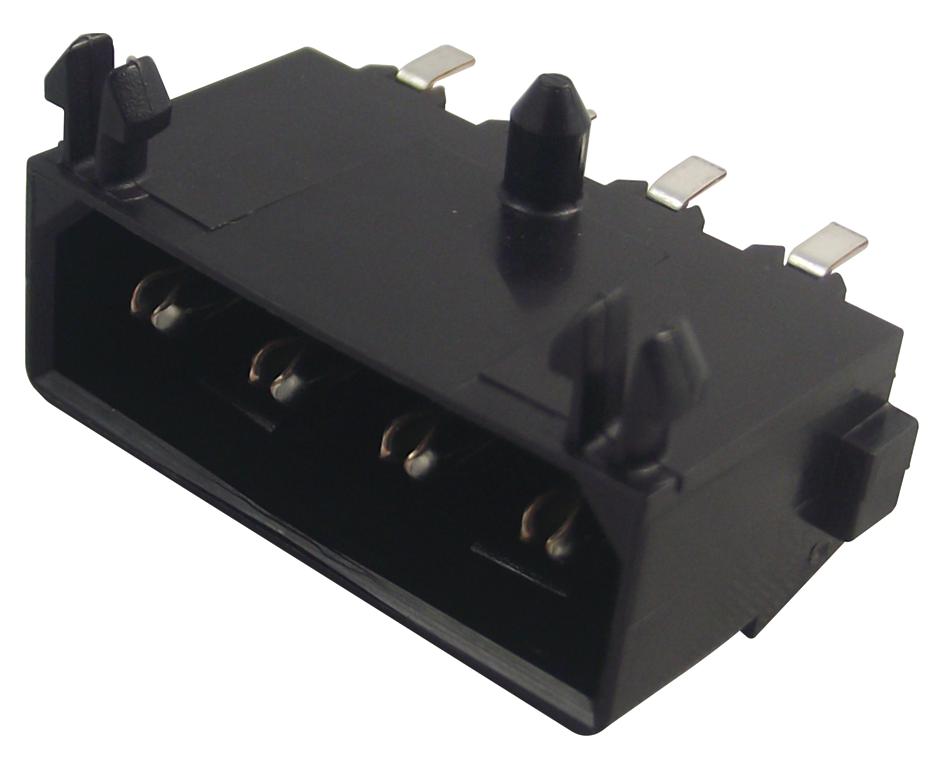 770829-1 CONNECTOR, HEADER, SMT, R/A, 4WAY AMP - TE CONNECTIVITY