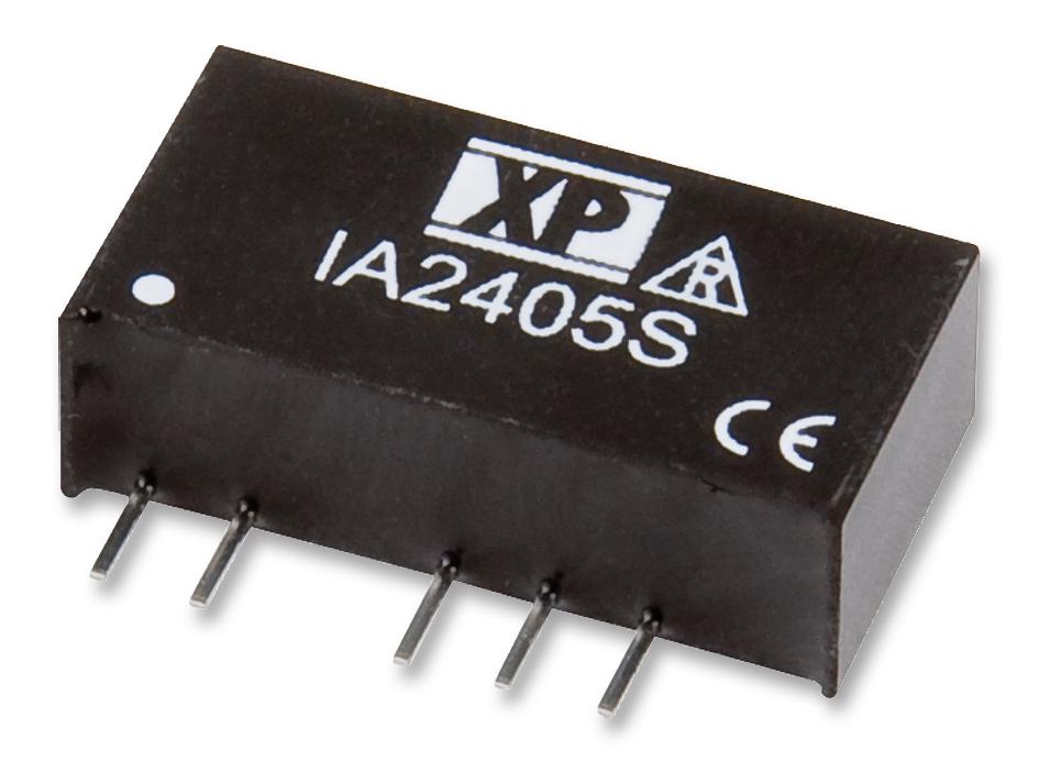 IA2424S DC/DC CONVERTER, +/-0.021A, +/-24V, 1W XP POWER