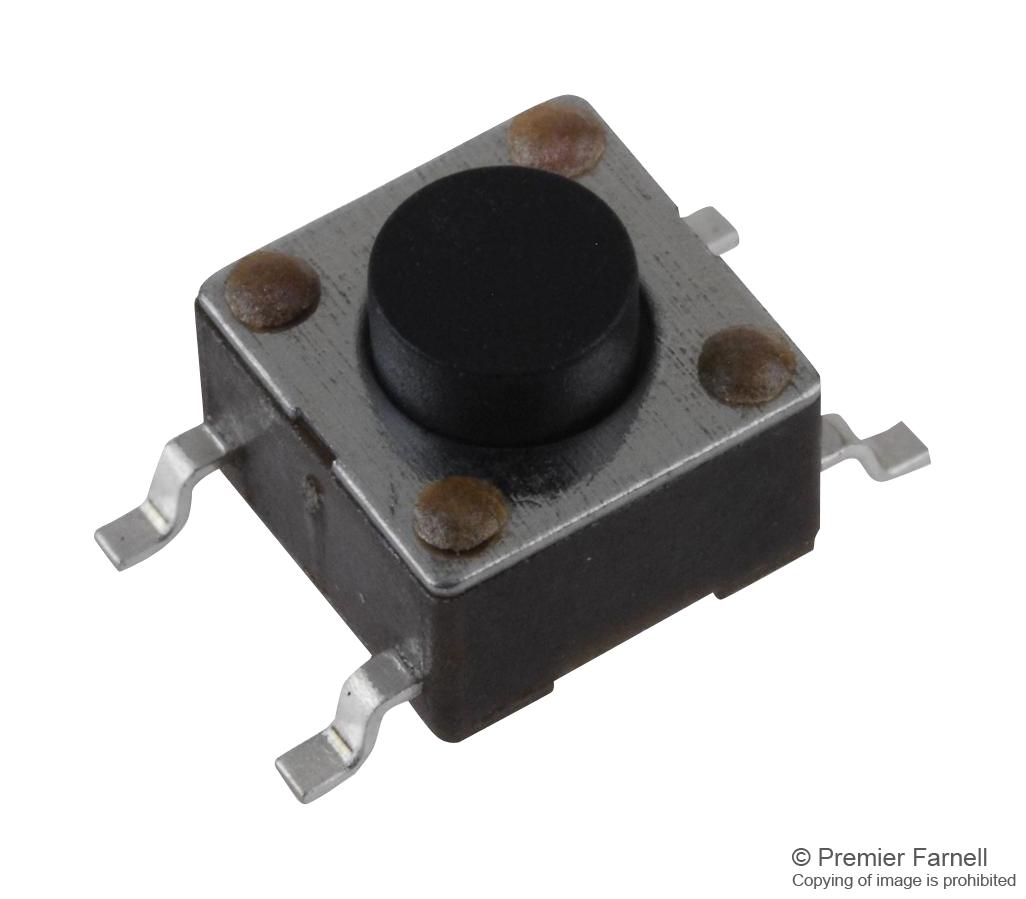 PTS645SM43SMTR92LFS SWITCH, SPST, 0.05A, 12VDC, SMD, 4.3MM C&K COMPONENTS