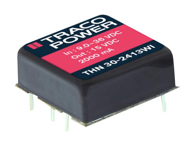 THN 30-2412WI DC/DC CONVERTER, 2.5A, 12V, 30W TRACO POWER