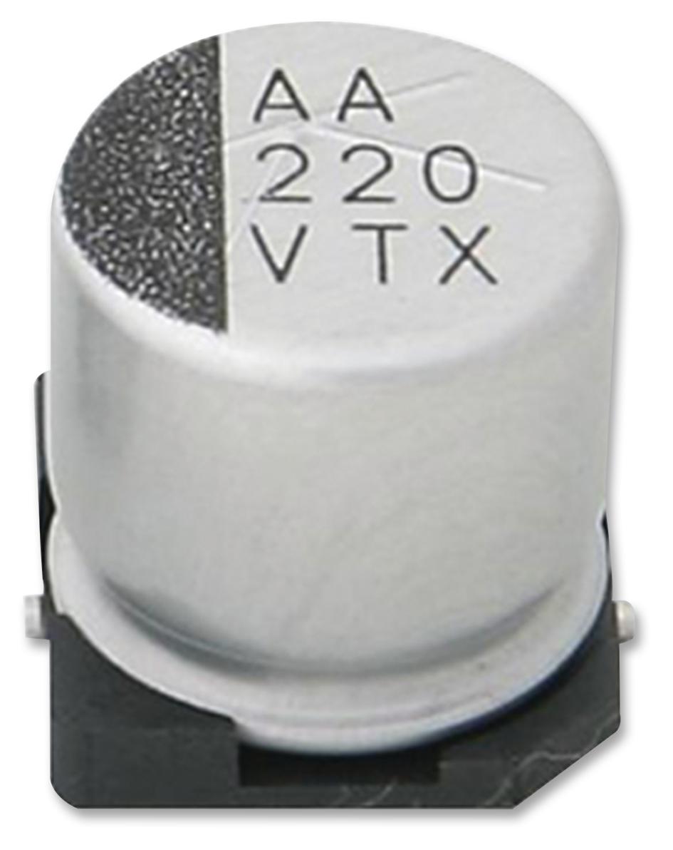 25TXV100M6.3X8 CAP, 100µF, 25V, RADIAL, SMD RUBYCON