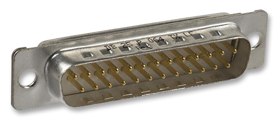 DB25P064TXLF PLUG, D SUB, SOLDER CUP, VERTICAL, 25WAY AMPHENOL ICC