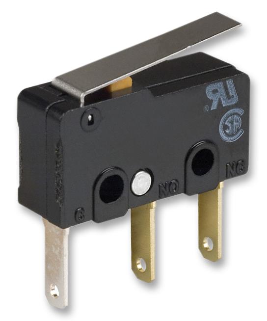 SS-01GLT MICROSWITCH, HINGE, SPDT, 0.1A, 30VDC OMRON