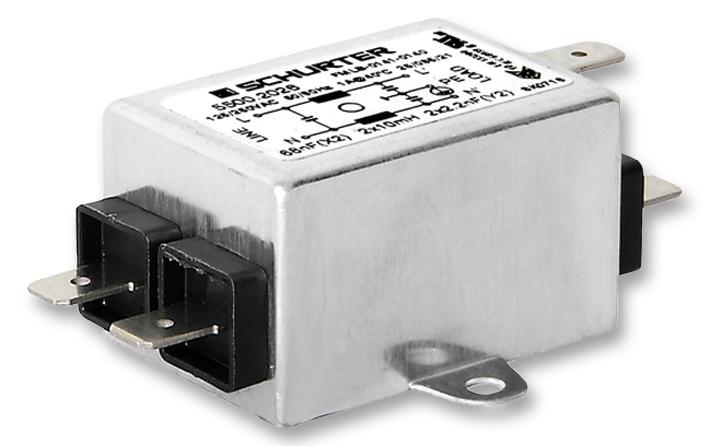 5500.2079 FILTER, PWR LINE, 4A, 0.00025A, 1 PHASE SCHURTER