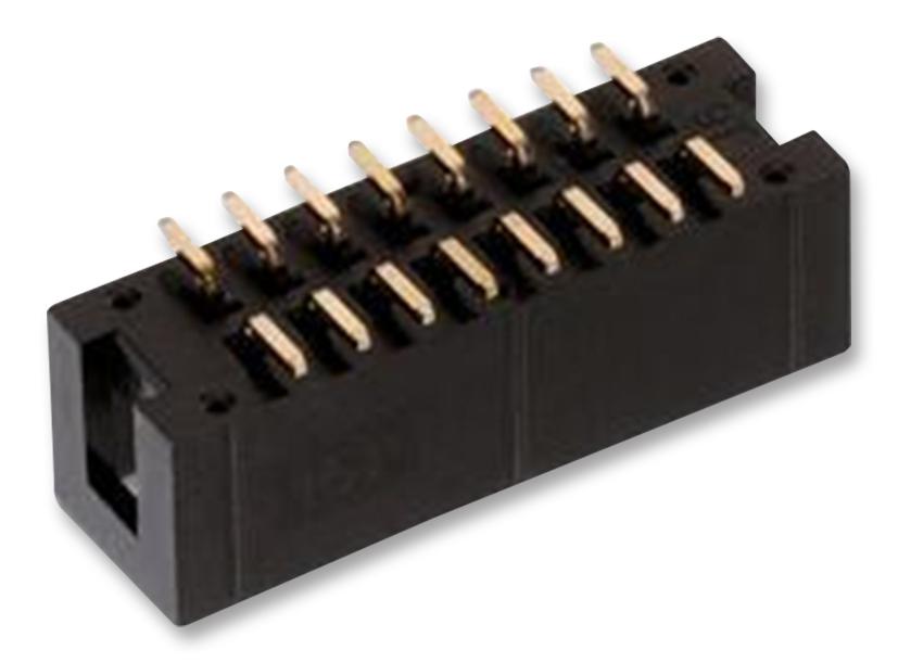 61231620621 HEADER, 2.54MM, MALE, SMT, R/A, 16WAY WURTH ELEKTRONIK