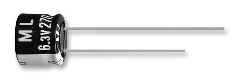 25ML220MEFC8X9 CAP, 220µF, 25V, 20% RUBYCON