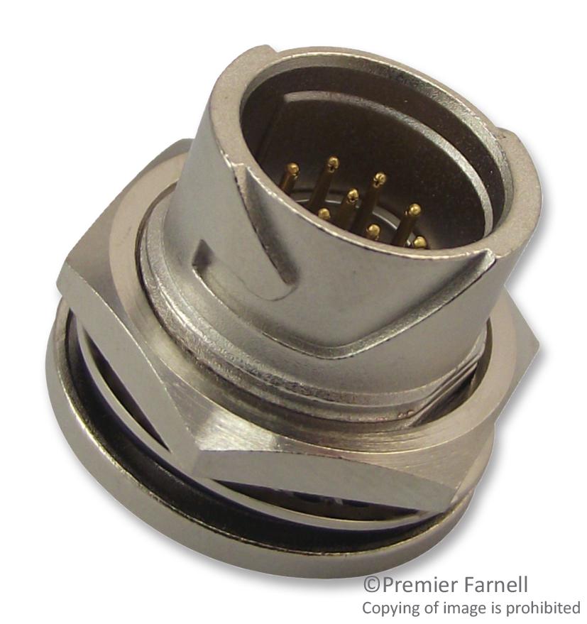 LF10WBRB-12PD RECEPTACLE, MALE, 12 WAY, SIZE 10, THT HIROSE(HRS)