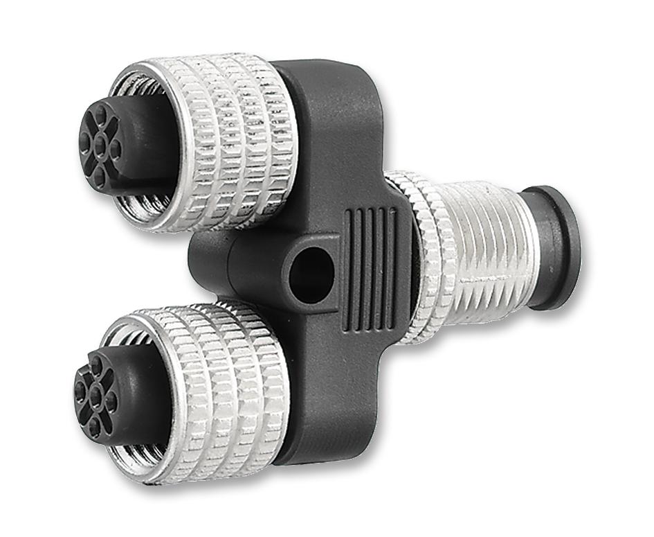 SAI-Y-5S- M12/M12 SPLITTER, PLUG TO 2X RCPT, M12, 5 WAY WEIDMULLER