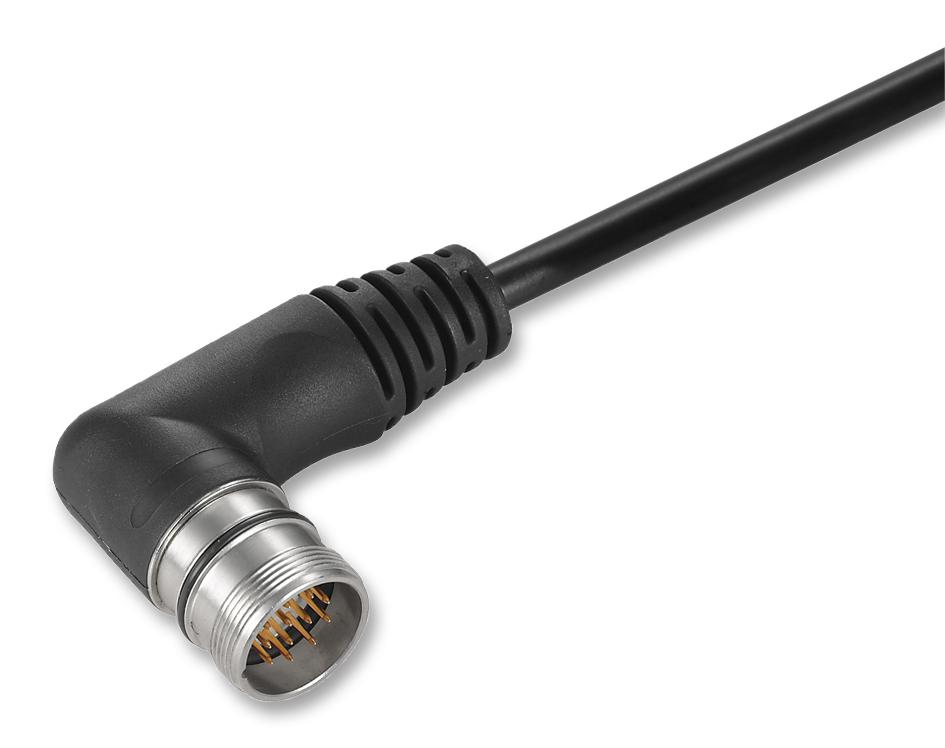 SAIS-M23-19P-AN-5.0M CONNECTOR, PLUG/ FREE END, M23, 19 WAY WEIDMULLER