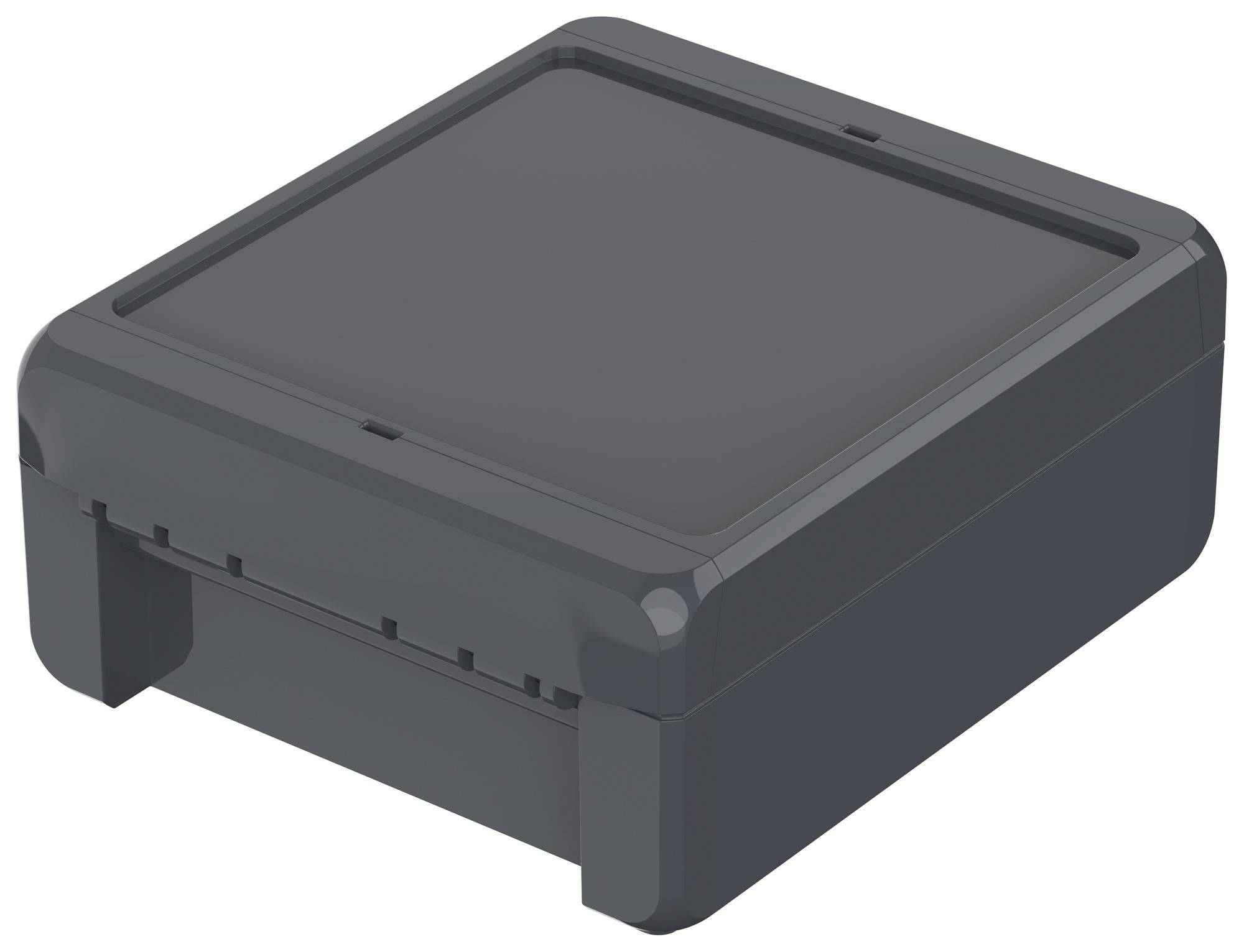 B 141306 PC-V0 GRAPHITE GREY ENCLOSURE, POLYCARBONATE, GRAPHITE GREY BOPLA
