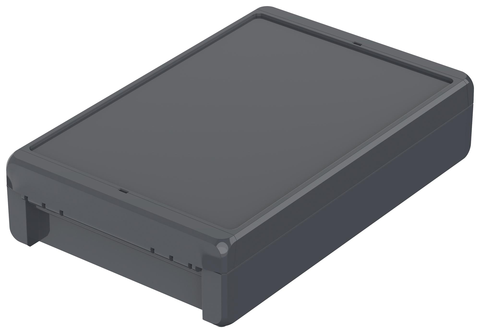 B 261706 PC-V0 GRAPHITE GREY ENCLOSURE, POLYCARBONATE, GRAPHITE GREY BOPLA