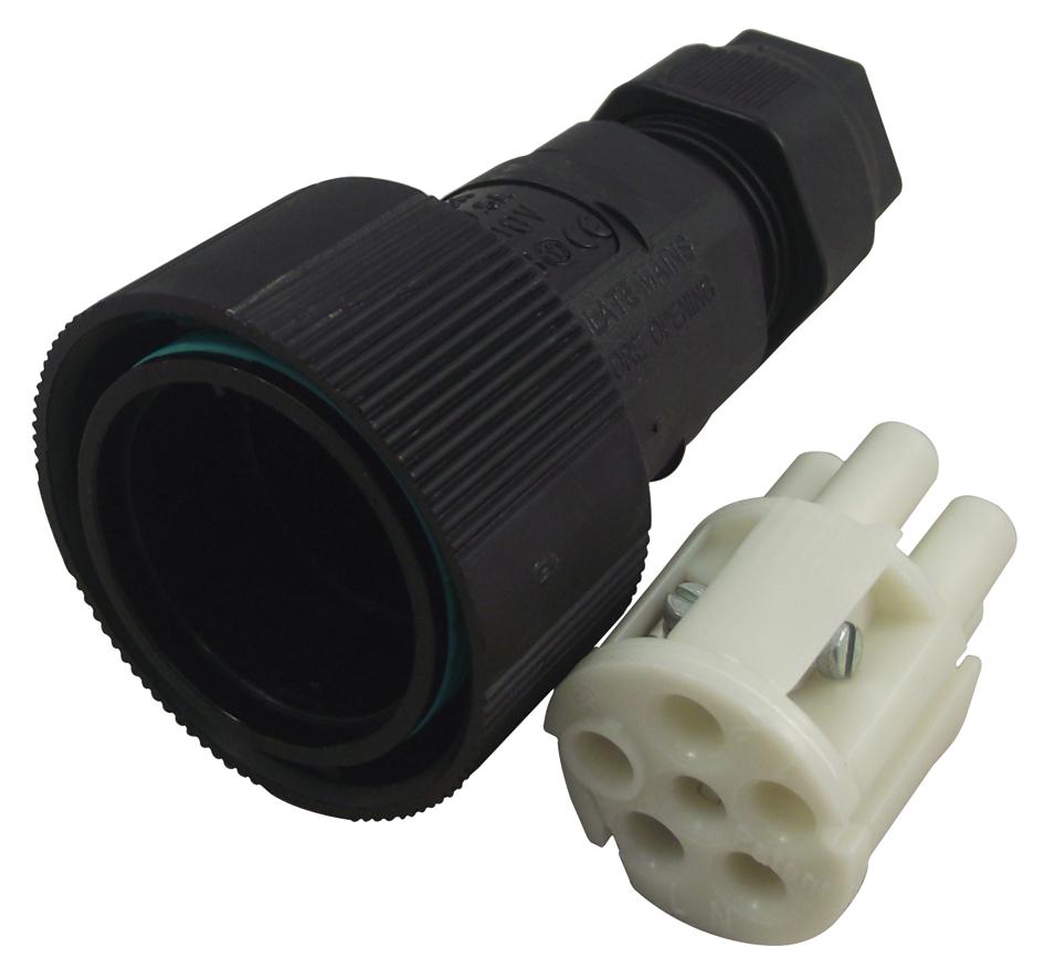 THB.405.B2A CIRCULAR CONNECTOR, RCPT, 5 WAY, CABLE HYLEC