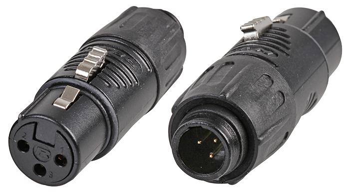 RA3FT-B AUDIO ADAPTOR, MINI XLR-XLR, PLUG-JACK REAN