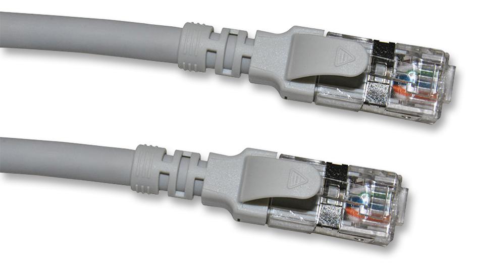 2996AS-2GY PATCH LEAD, CAT6A, GREY, 2M VIDEK