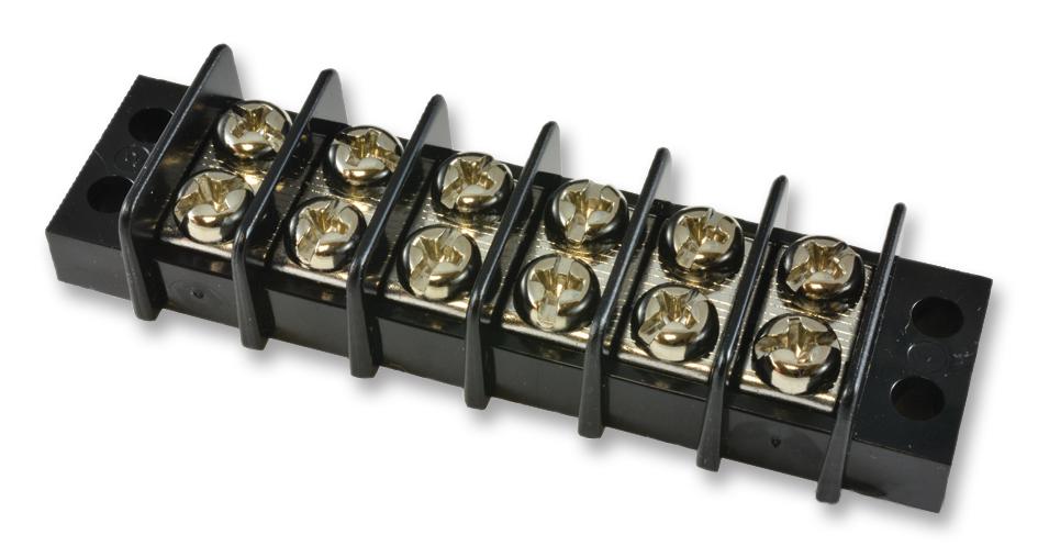 1546306-6 TERMINAL BLOCK, BARRIER, 6POS BUCHANAN - TE CONNECTIVITY