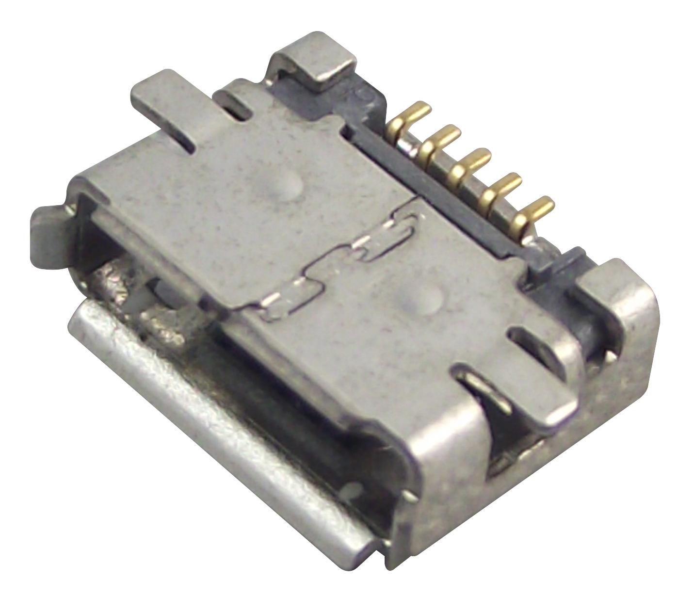 1981584-1 MICRO USB, 2.0 TYPE AB, RECEPTACLE, SMT AMP - TE CONNECTIVITY