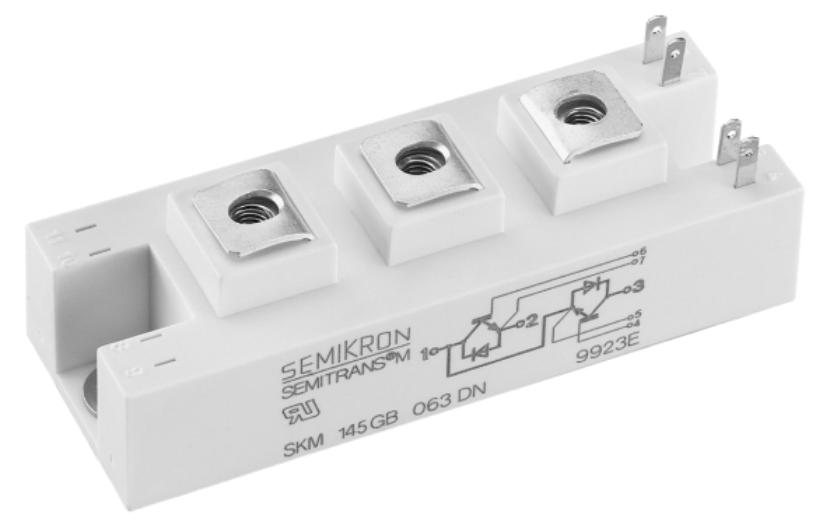 SKM100GB125DN IGBT MODULE, DUAL N CH, 1.2KV, 100A SEMIKRON