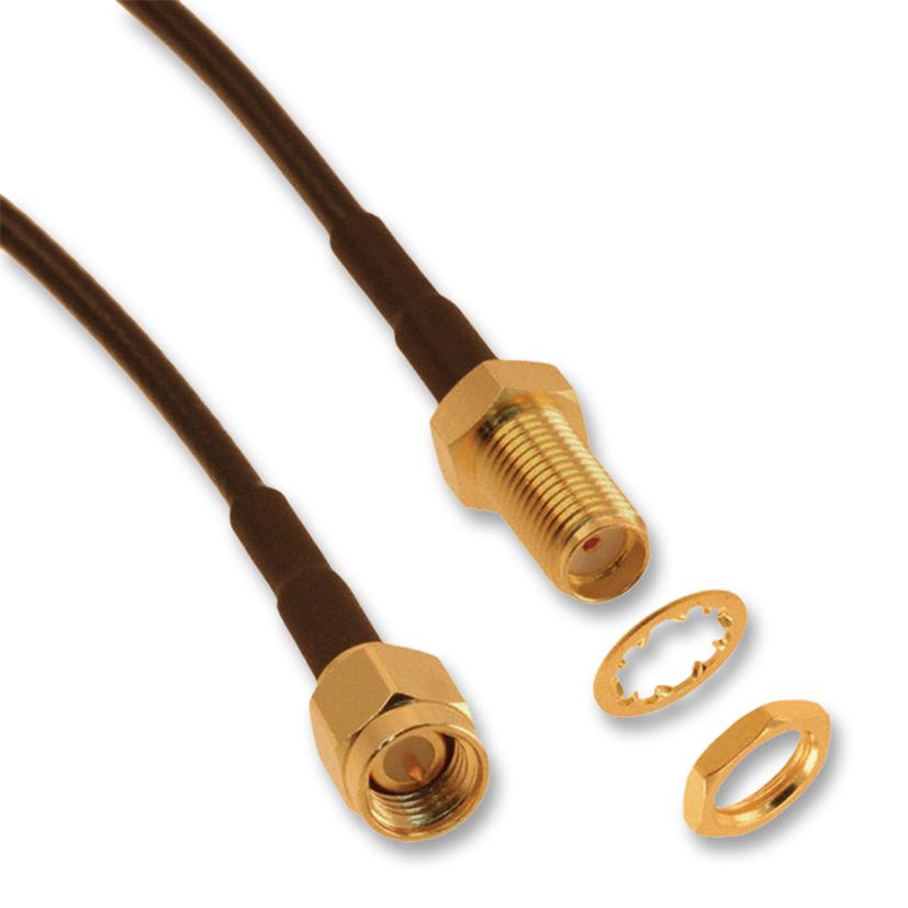 135110-01-M0.75 COAXIAL CABLE, RG316/U, PLUG-JACK, 0.75M AMPHENOL CONNEX