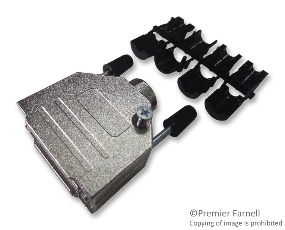 DTZK15-K D SUB BACKSHELL, SHIELDED, SIZE DA, ZINC OSSI