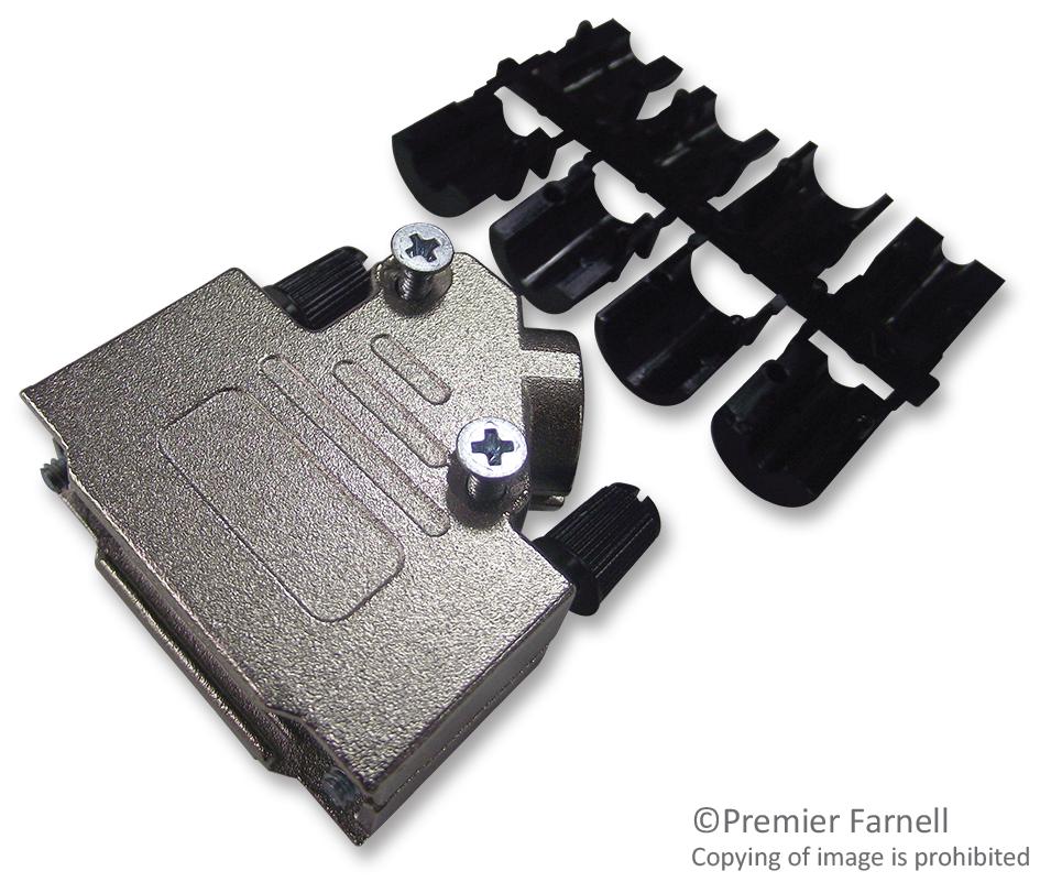 DVZK15-K D SUB BACKSHELL, SHIELDED, SIZE DA, ZINC OSSI