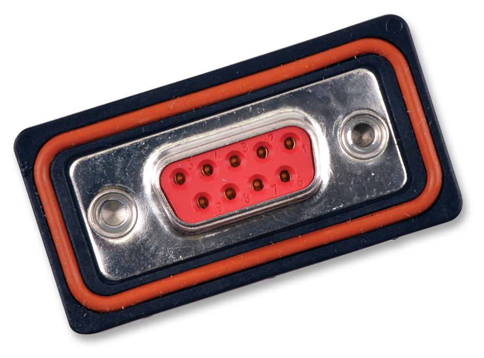 172704-0060 D SUB CONN, RCPT, 9POS, TH MOLEX / FCT