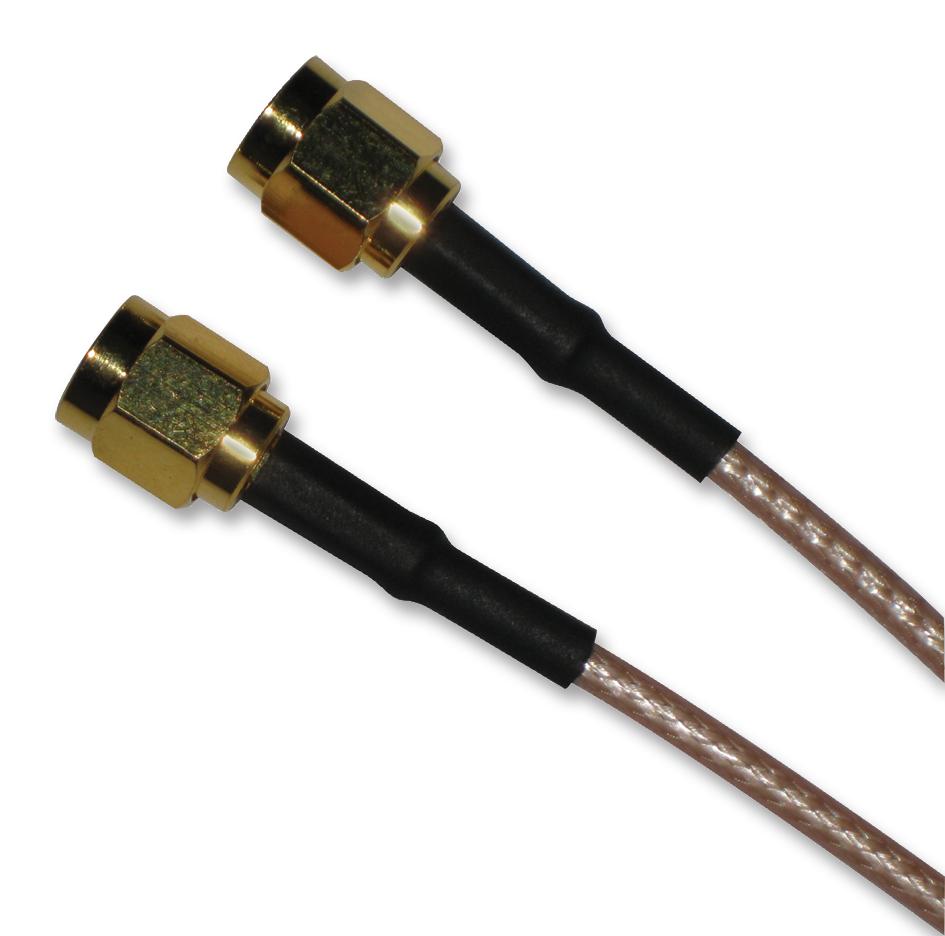 135101-03-M0.25 COAXIAL CABLE, RG316/U, SMA PLUG, 0.25M AMPHENOL CONNEX