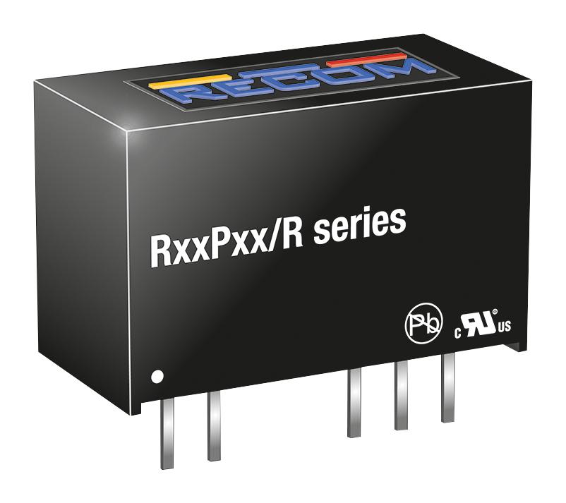 R05P05S/R8 DC-DC CONVERTER, MEDICAL, 5V, 0.2A RECOM POWER