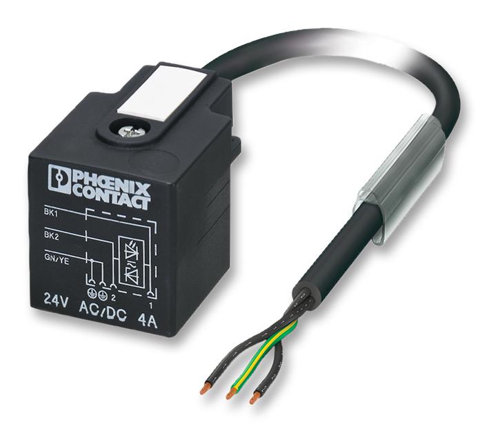 SAC-3P-10,0-PUR/A-1L-Z SENSOR CABLE, 3POS, VALVE CONN A, 10M PHOENIX CONTACT