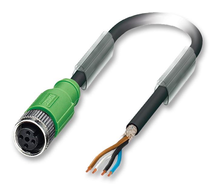SAC-4P-10,0-PUR/M12FS SH SENSOR CABLE, 4POS, M12 SOCKET, 10M PHOENIX CONTACT