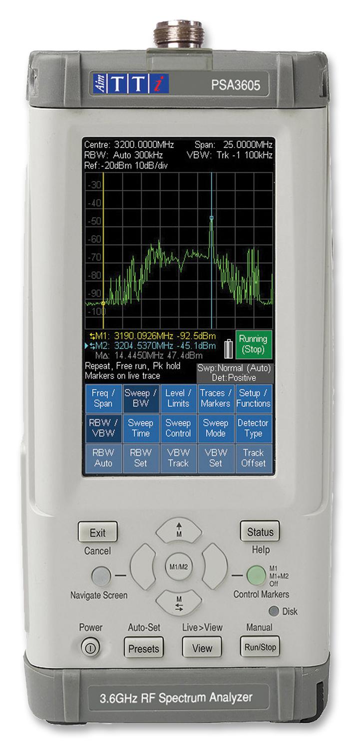 PSA6005 ANALYZER, SPECTRUM, 10MHZ TO 6GHZ AIM-TTI INSTRUMENTS