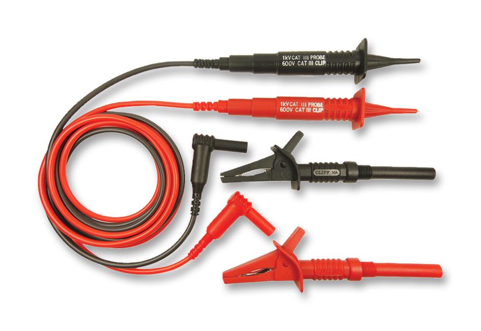 CIH3007 TEST LEAD SET, 1KV CLIFF ELECTRONIC COMPONENTS