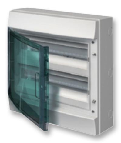 1SL1205A00 WALLMOUNT ENCLOSURE, THERMOPLASTIC, GREY ABB