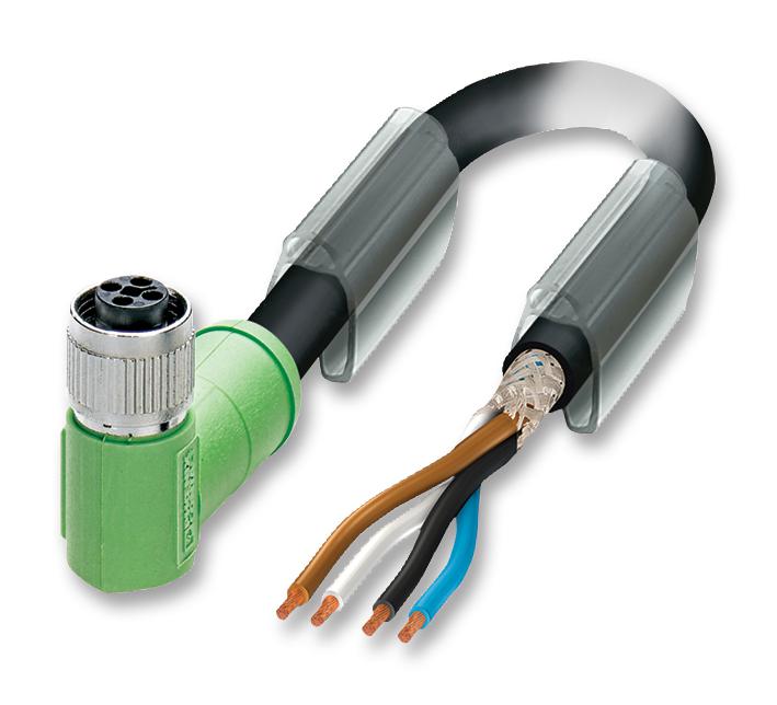 SAC-4P-FRT/ 1,5-PUR SH SCO SENSOR LEAD, M12 R/A SOCKET, 4POS, BLACK PHOENIX CONTACT