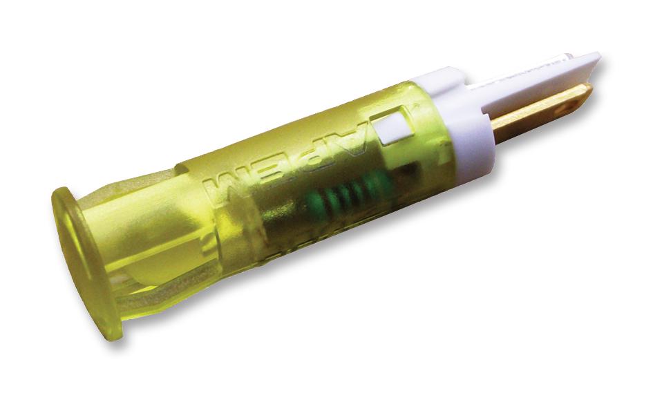 QS81XXHY110 INDICATOR, LED PANEL MNT, 8MM, YELLOW APEM
