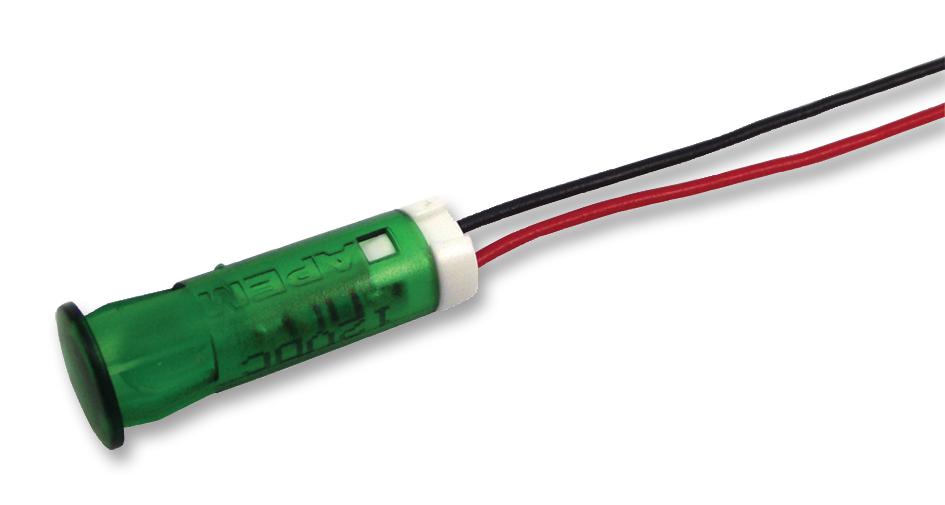 QS83XXHG220 INDICATOR, LED PANEL MNT, 8MM, GREEN APEM